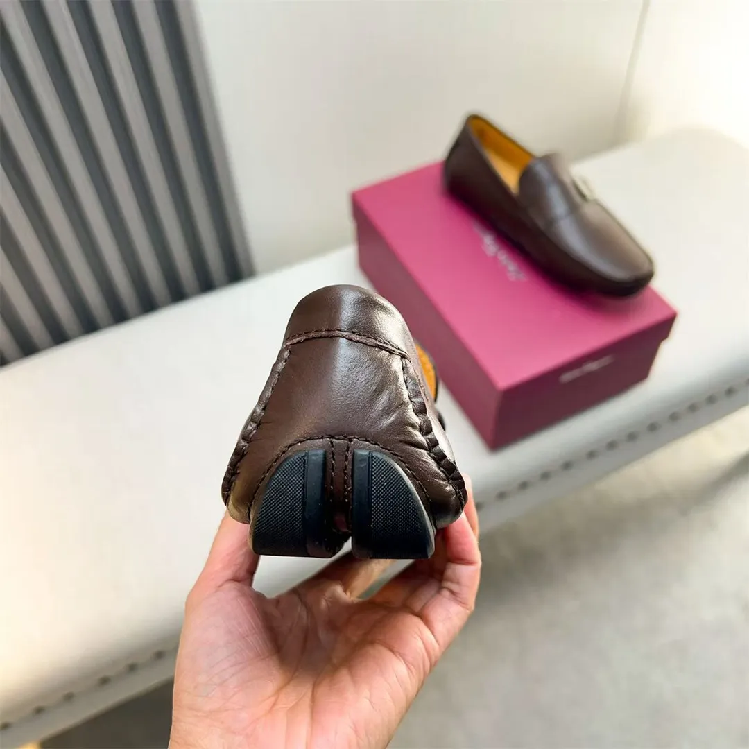 Men's shoes 💰560 Ferragamo new high-end quality 🔥 black cowhide ➕ cowhide lining size 38-45